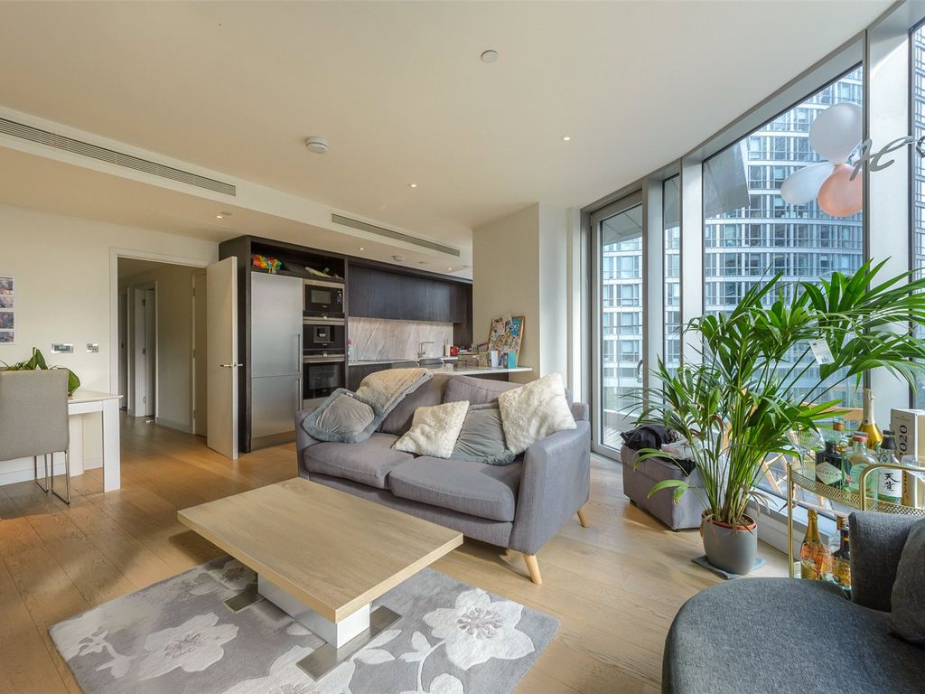 New home, 2 bed flat for sale in Charrington Tower, 11 Biscayne Avenue, Canary Wharf E14, £640,000