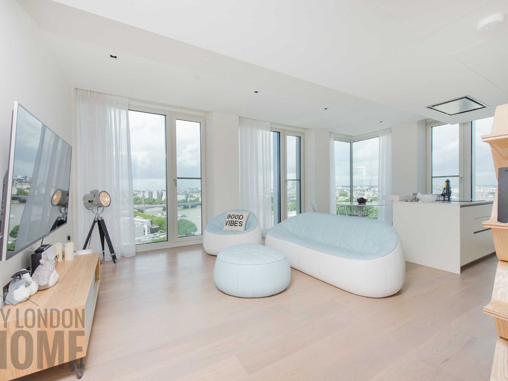 2 bed flat for sale in South Bank Tower, Upper Ground, South Bank SE1, £1,500,000