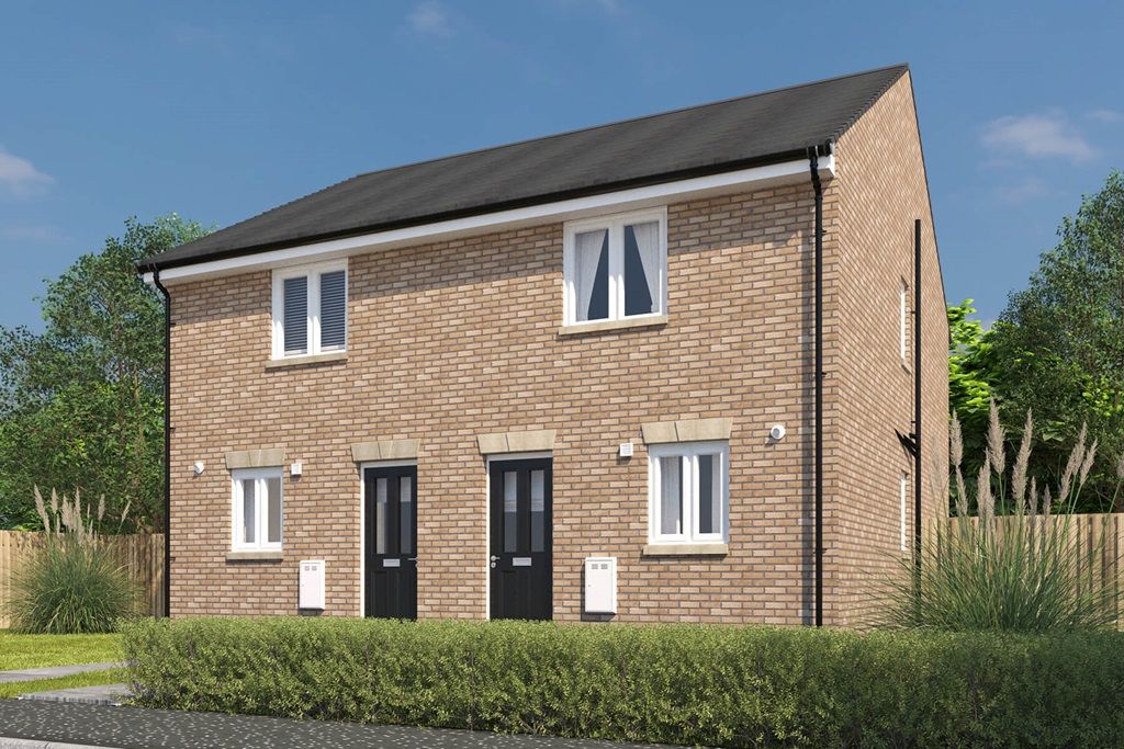 New home, 2 bed terraced house for sale in "The Andrew - Plot 76" at Lauder Grove, Lilybank Wynd, Off Glasgow Road, Ratho Station EH28, £209,600