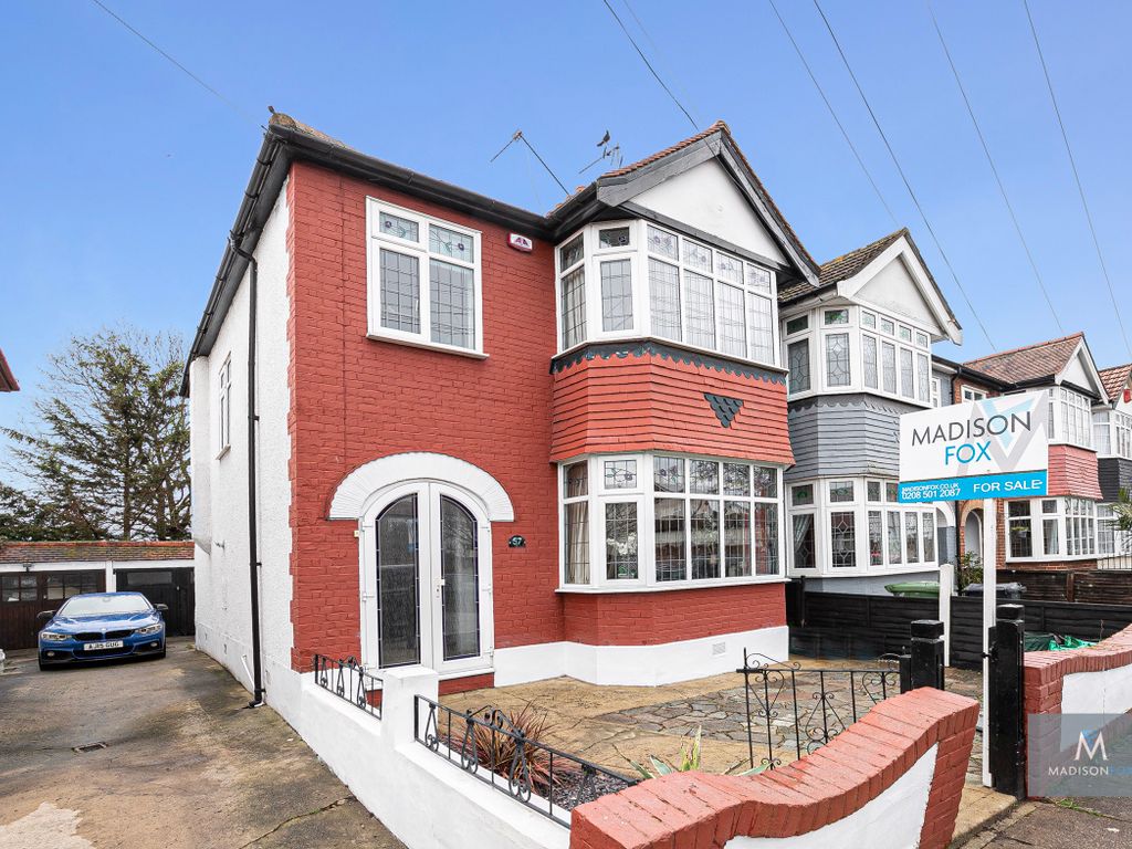 3 bed semi-detached house for sale in Beaminster Gardens, Ilford, Greater London IG6, £550,000