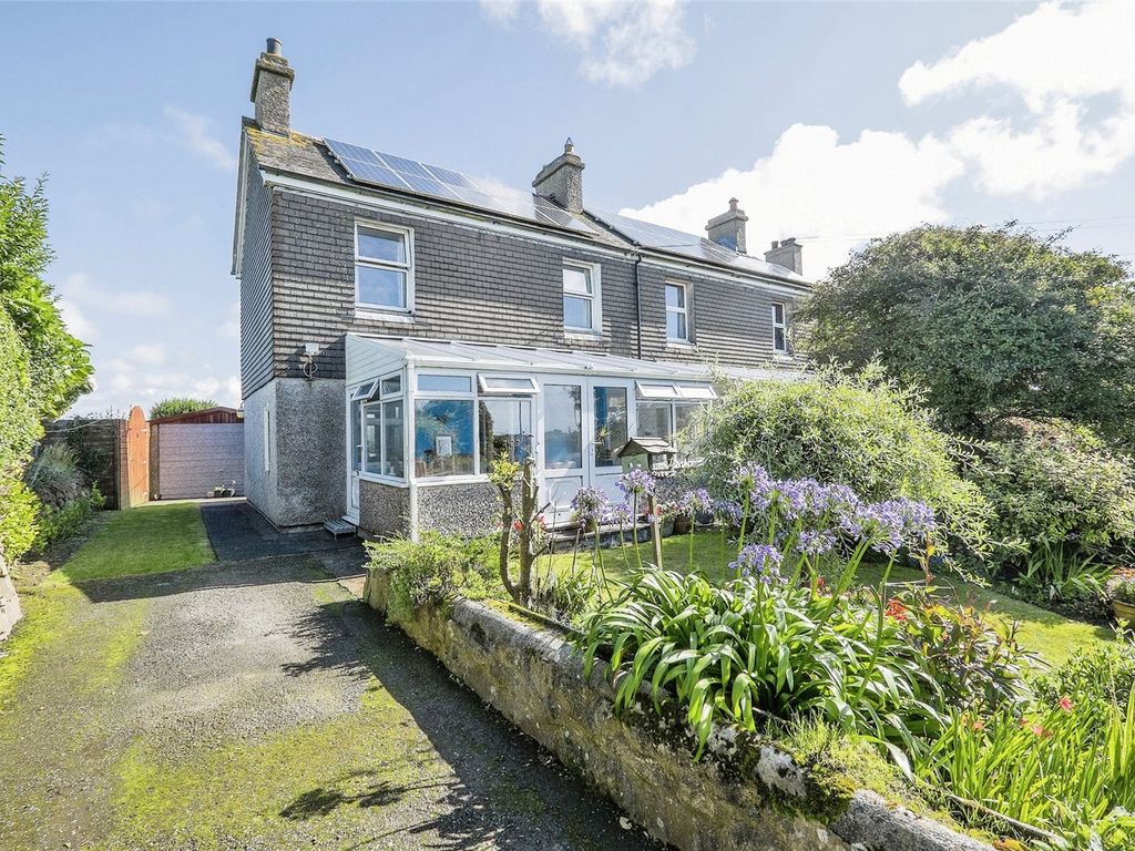 3 bed semi-detached house for sale in Moorcroft, St. Buryan, Penzance, Cornwall TR19, £375,000