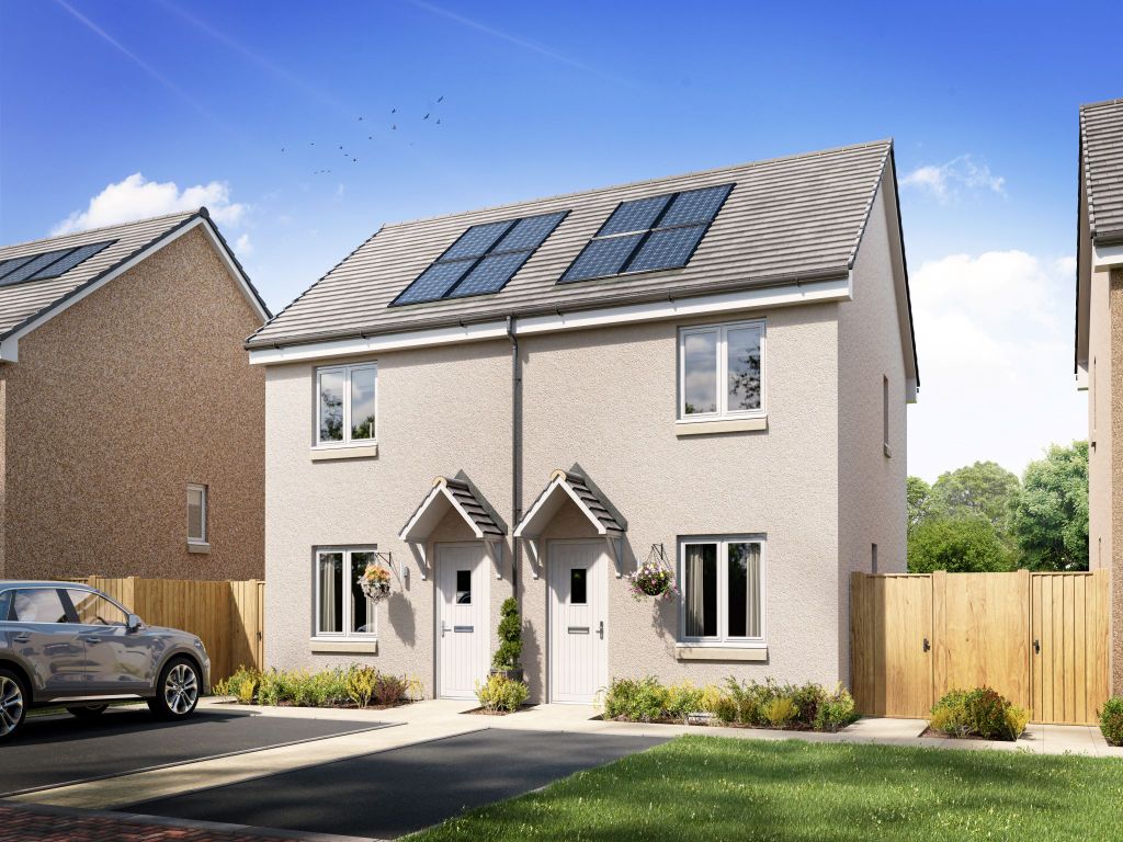 New home, 2 bed end terrace house for sale in "The Portree" at Milnathort, Kinross KY13, £188,000