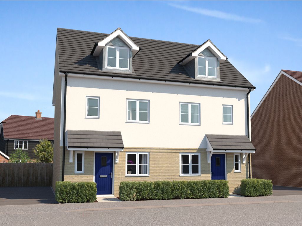 New home, 3 bed semi-detached house for sale in Cann Hall Farm, Clacton On Sea, Essex CO16, £335,000