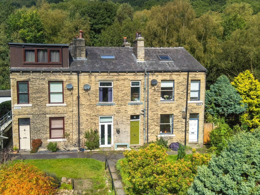 4 bed terraced house for sale in Ivy Bank, Charlestown, Hebden Bridge HX7, £375,000