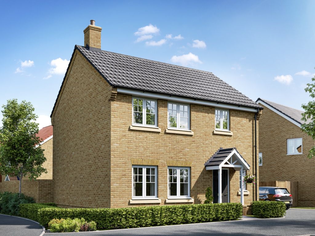 New home, 3 bed detached house for sale in "The Whitehall" at Burwell Road, Exning, Newmarket CB8, £420,000