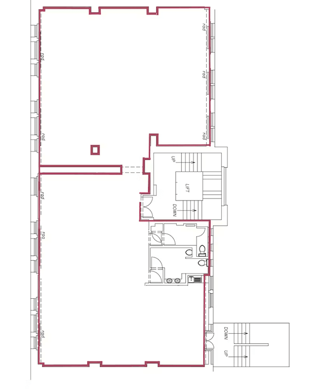 Office to let in Great Portland Street, London W1W, £350 pa