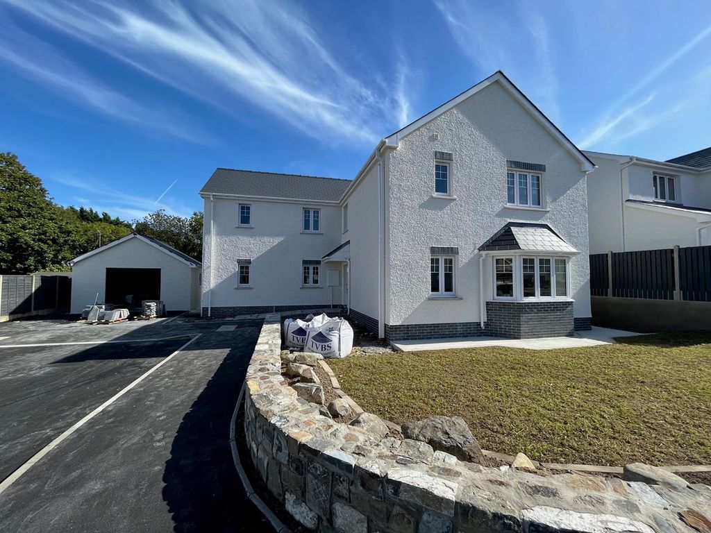 New home, 4 bed detached house for sale in Heol Y Cwm, Cross Inn, New Quay SA44, £575,000