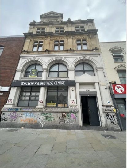 Office to let in Whitechapel Road, London E1, £14,400 pa