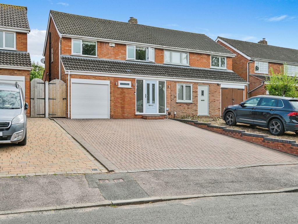 3 bed semi-detached house for sale in Rocklands Crescent, Lichfield WS13, £365,000