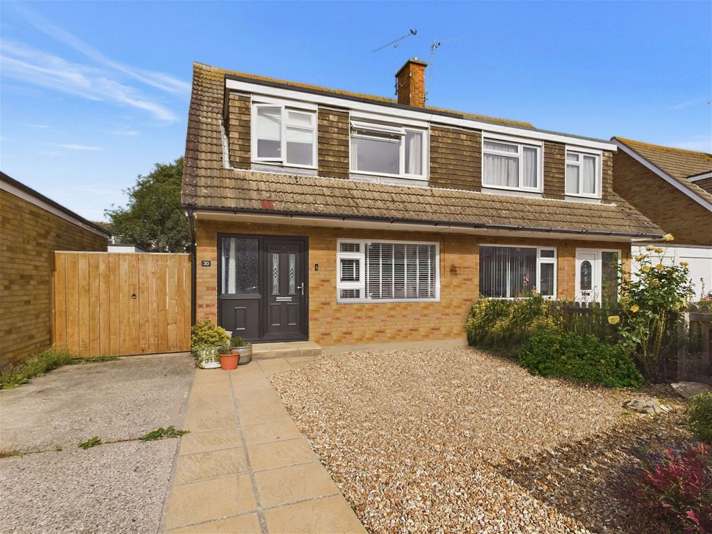 3 bed semi-detached house for sale in Upton Gardens, Worthing BN13, £365,000