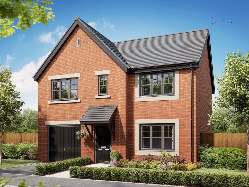 New home, 4 bed detached house for sale in "The Marston" at Hawthorne Place, Clitheroe BB7, £360,000