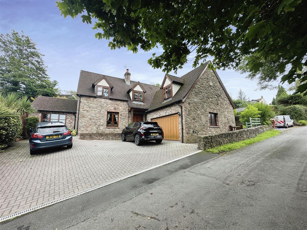 4 bed detached house for sale in Mynyddbach, Shirenewton, Chepstow NP16, £680,000
