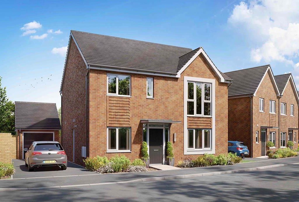 4 bed detached house for sale in The Barlow, St Modwen, Egstow Park, Farnsworth Drive, Clay Cross, Chesterfield, Derbyshire S45, £359,995