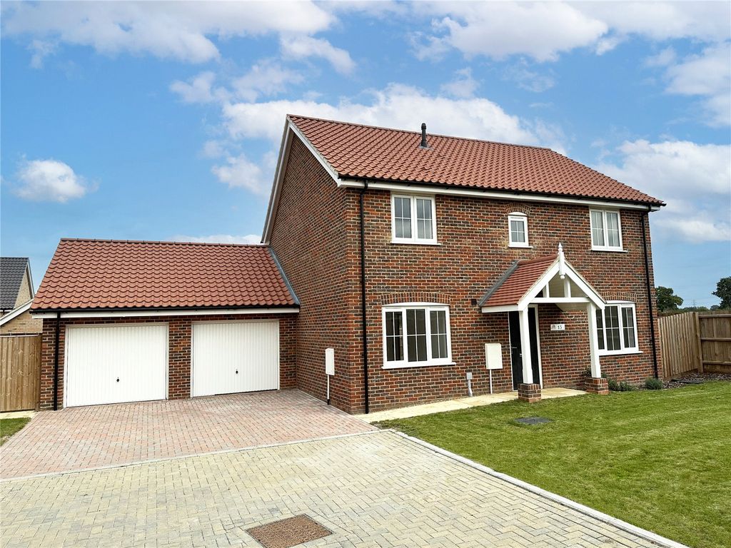 New home, 4 bed detached house for sale in Swardeston, Norwich, Norfolk NR14, £475,000
