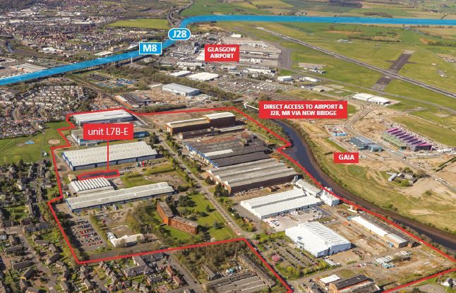 Industrial to let in Block Unit B Westway, Glasgow Airport, Renfrew PA4, £28,500 pa