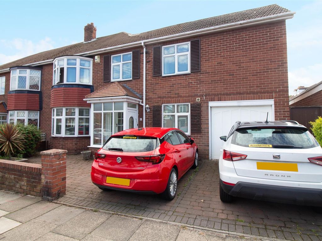 4 bed semi-detached house for sale in Burnside Road, North Shields NE30, £410,000