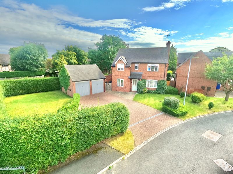 4 bed detached house for sale in Brookfield Court, Haughton, Stafford ST18, £400,000