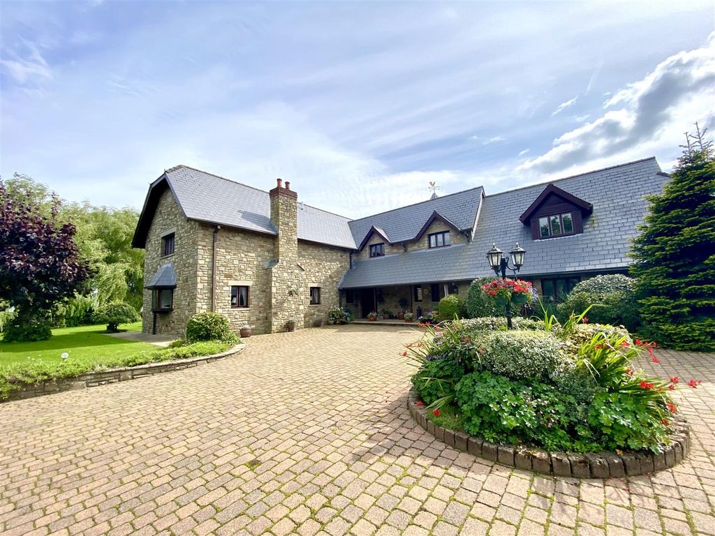 5 bed detached house for sale in Ditch Hill Lane, Shirenewton, Chepstow NP16, £1,750,000