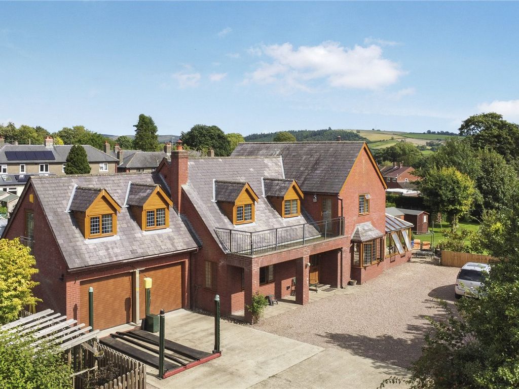 4 bed detached house for sale in Woodbatch Road, Bishops Castle, Shropshire SY9, £595,000