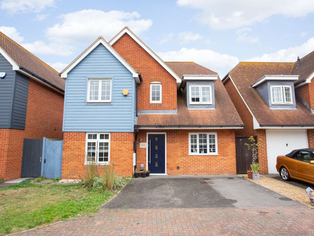 4 bed detached house for sale in Barnes Way, Herne Bay CT6, £450,000