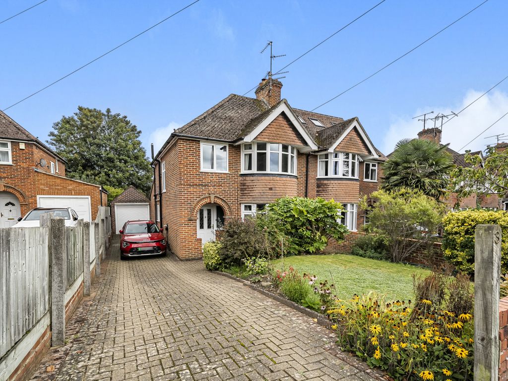 3 bed semi-detached house for sale in Baydon Drive, Reading, Berkshire RG1, £575,000