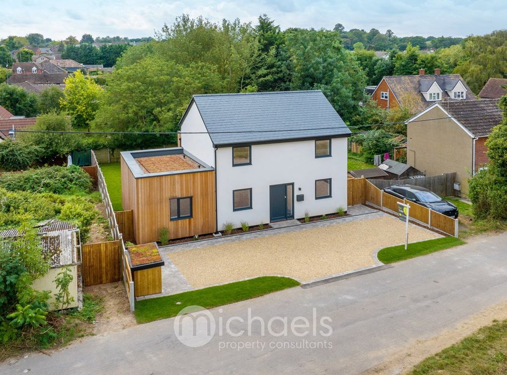 New home, 4 bed detached house for sale in Huxtables Lane, Fordham Heath, Colchester CO3, £650,000