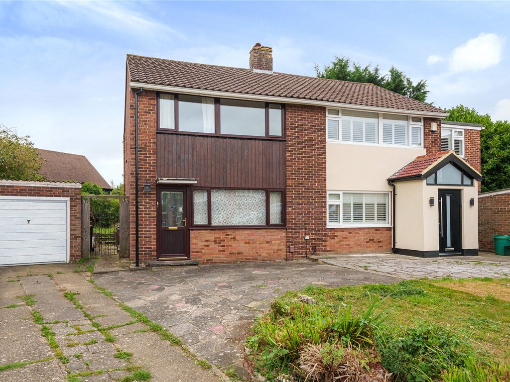 3 bed semi-detached house for sale in Paddocks Close, Orpington BR5, £425,000