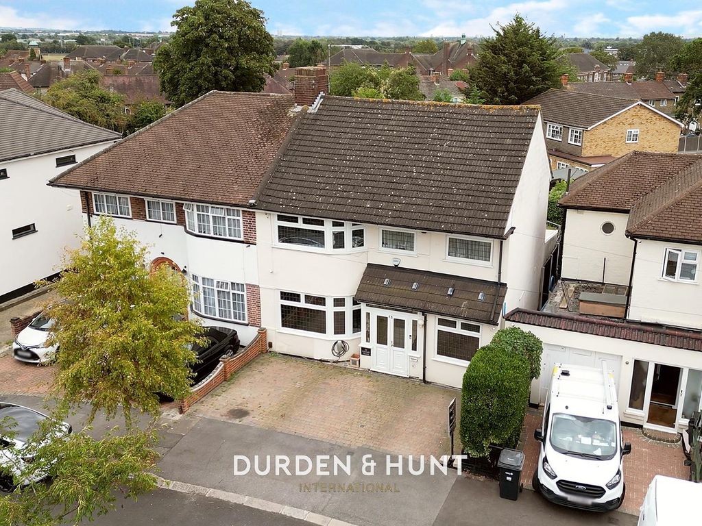 3 bed semi-detached house for sale in Hanover Gardens, Fairlop IG6, £650,000