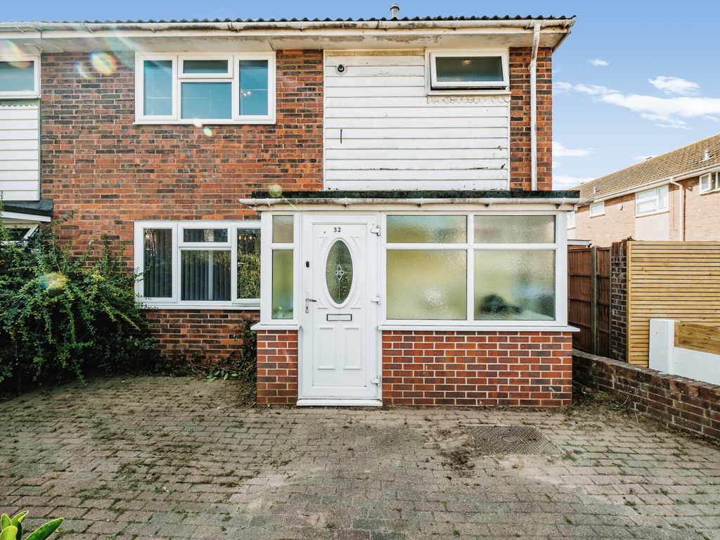 3 bed end terrace house for sale in Bushby Close, Sompting BN15, £367,500