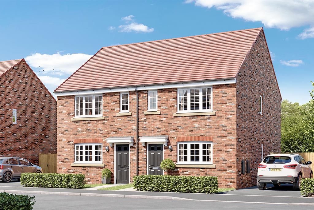 New home, 3 bed semi-detached house for sale in "The Danbury" at Goldcrest Avenue, Farington Moss, Leyland PR26, £224,995