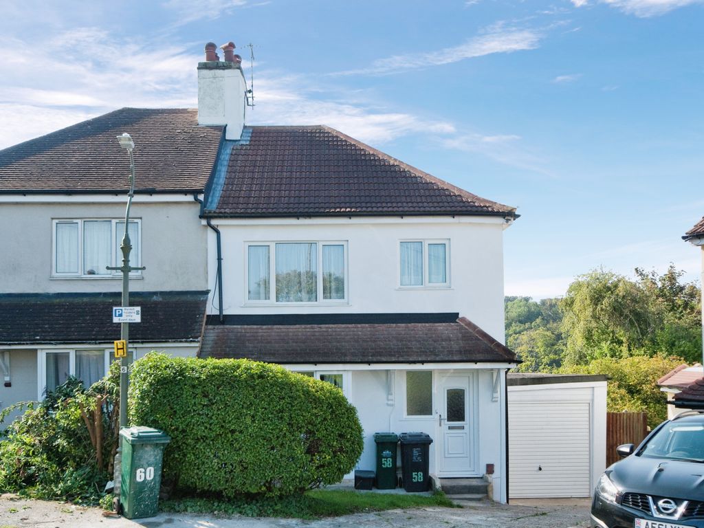 3 bed semi-detached house for sale in Bevendean Crescent, Brighton, East Sussex BN2, £350,000