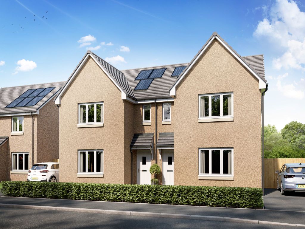 New home, 3 bed semi-detached house for sale in "The Elgin" at Milnathort, Kinross KY13, £251,000