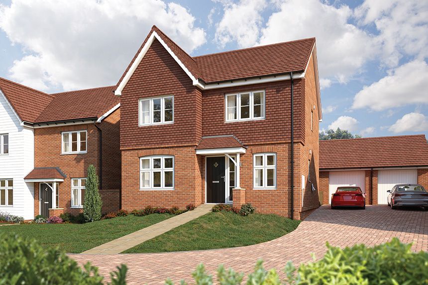 New home, 4 bed detached house for sale in "The Juniper" at Winterfield Lane, West Malling ME19, £649,995