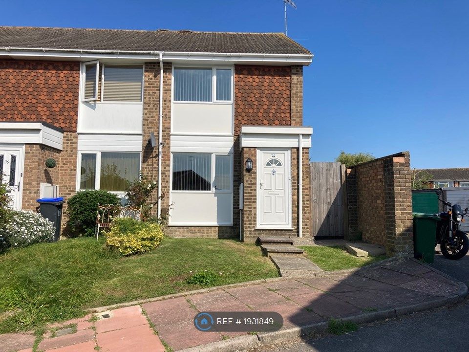 2 bed end terrace house to rent in Edmonton Road, Worthing BN13, £1,400 pcm
