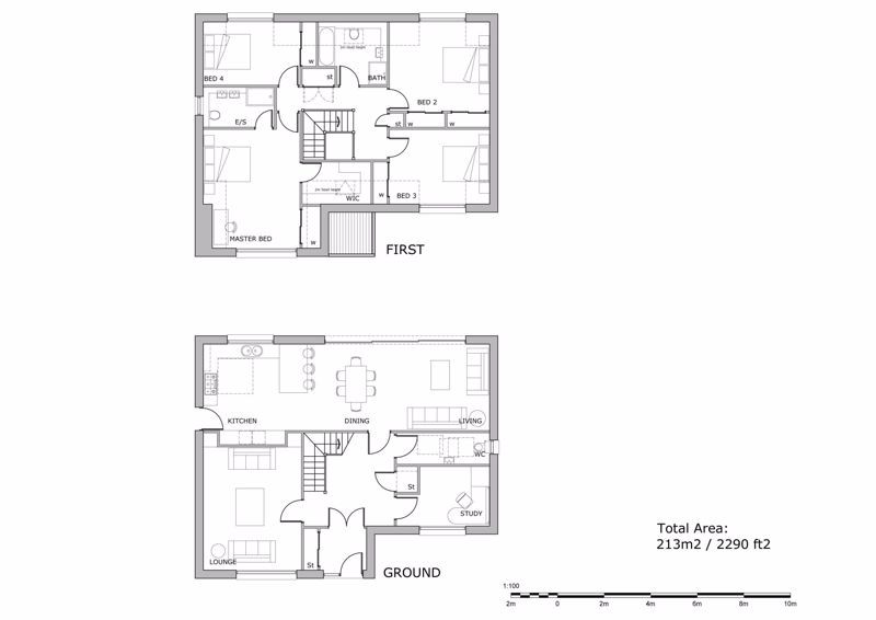 New home, 4 bed detached house for sale in Rowhead Terrace, Biggar ML12, £525,000