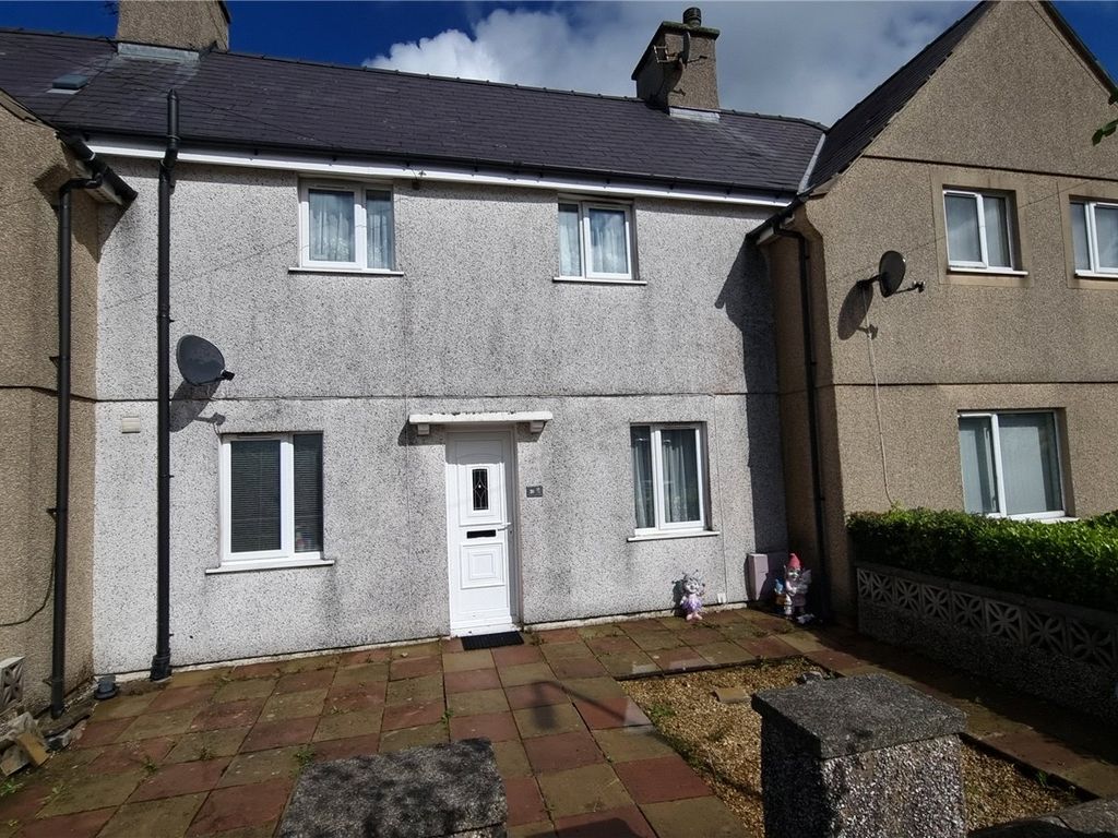 3 bed terraced house for sale in Dol Beuno, Bontnewydd, Caernarfon, Gwynedd LL55, £145,000