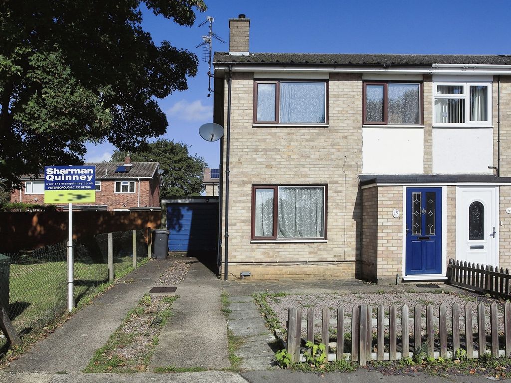 2 bed semi-detached house for sale in Cosgrove Close, Ravensthorpe, Peterborough PE3, £210,000