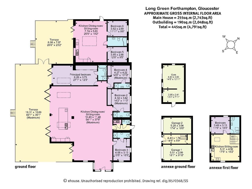 6 bed barn conversion for sale in Long Green, Forthampton, Worcestershire GL19, £1,450,000