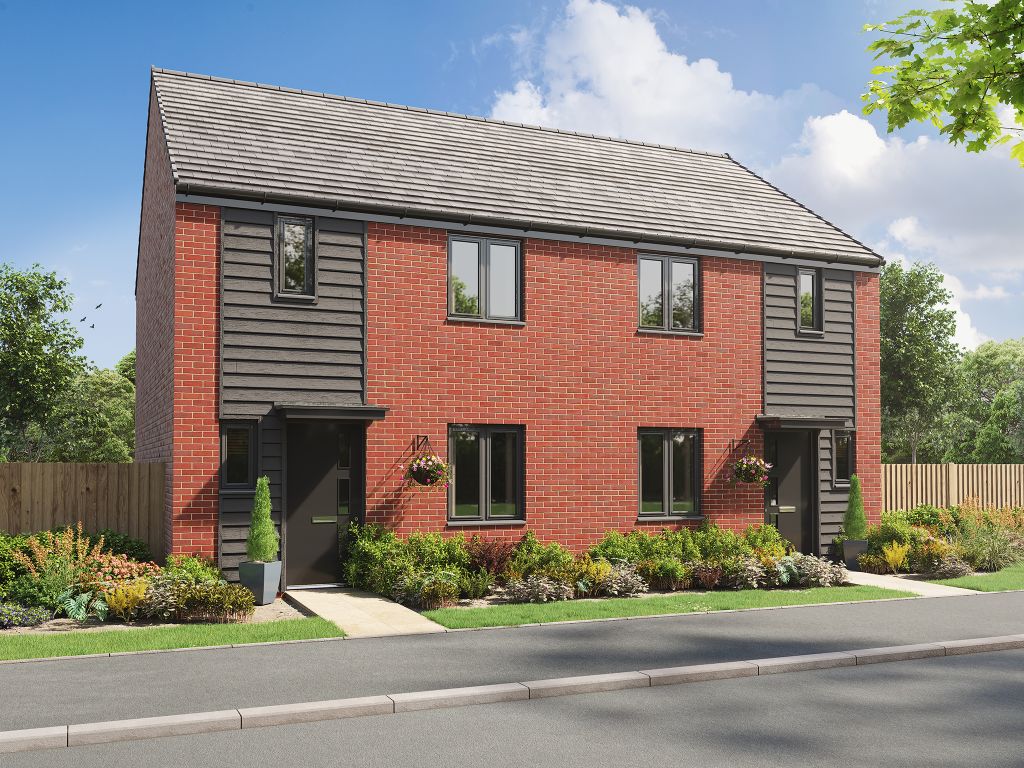 New home, 3 bed semi-detached house for sale in "The Danbury" at Oxleaze Reen Road, Newport NP19, £264,995