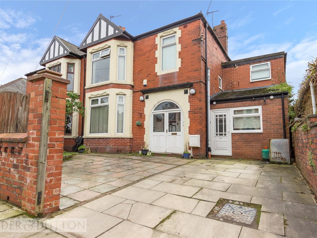 6 bed semi-detached house for sale in Hilltop Avenue, Blackley, Manchester M9, £425,000