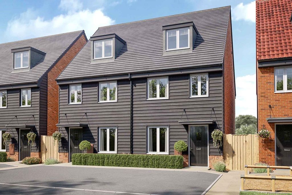 New home, 3 bed semi-detached house for sale in "The Braxton - Plot 298" at Heron Rise, Wymondham NR18, £315,000