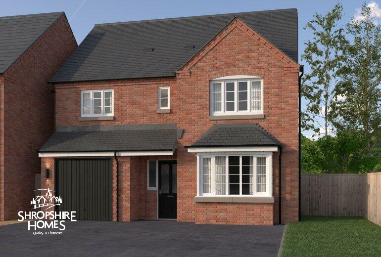 New home, 4 bed detached house for sale in Crudgington Fields, Telford TF6, £372,500