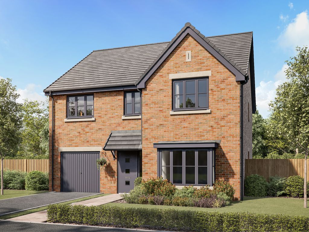 New home, 4 bed detached house for sale in "The Hollicombe" at Urlay Nook Road, Eaglescliffe, Stockton-On-Tees TS16, £435,000