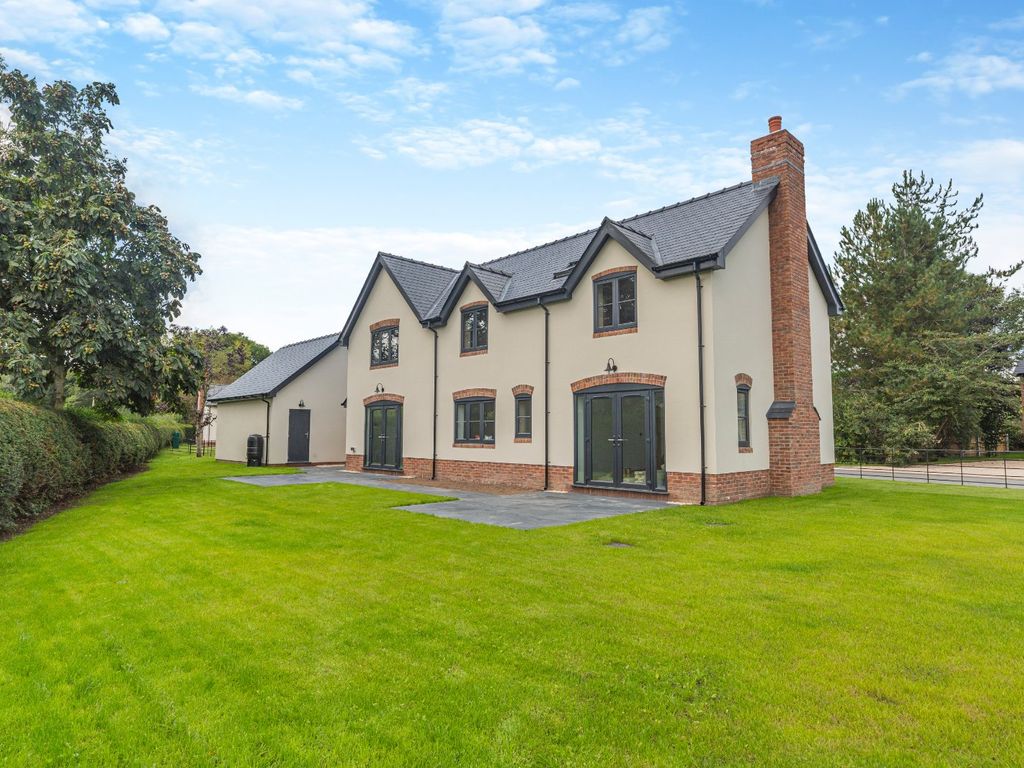 New home, 4 bed detached house for sale in The Swallows, Old Station Yard, Pen-Y-Bont, Powys SY10, £675,000