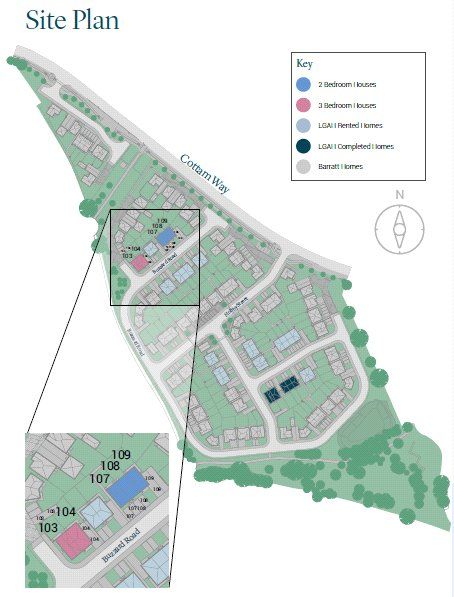 New home, 3 bed semi-detached house for sale in Cottam Gardens, Cottam, Preston PR4, £56,375