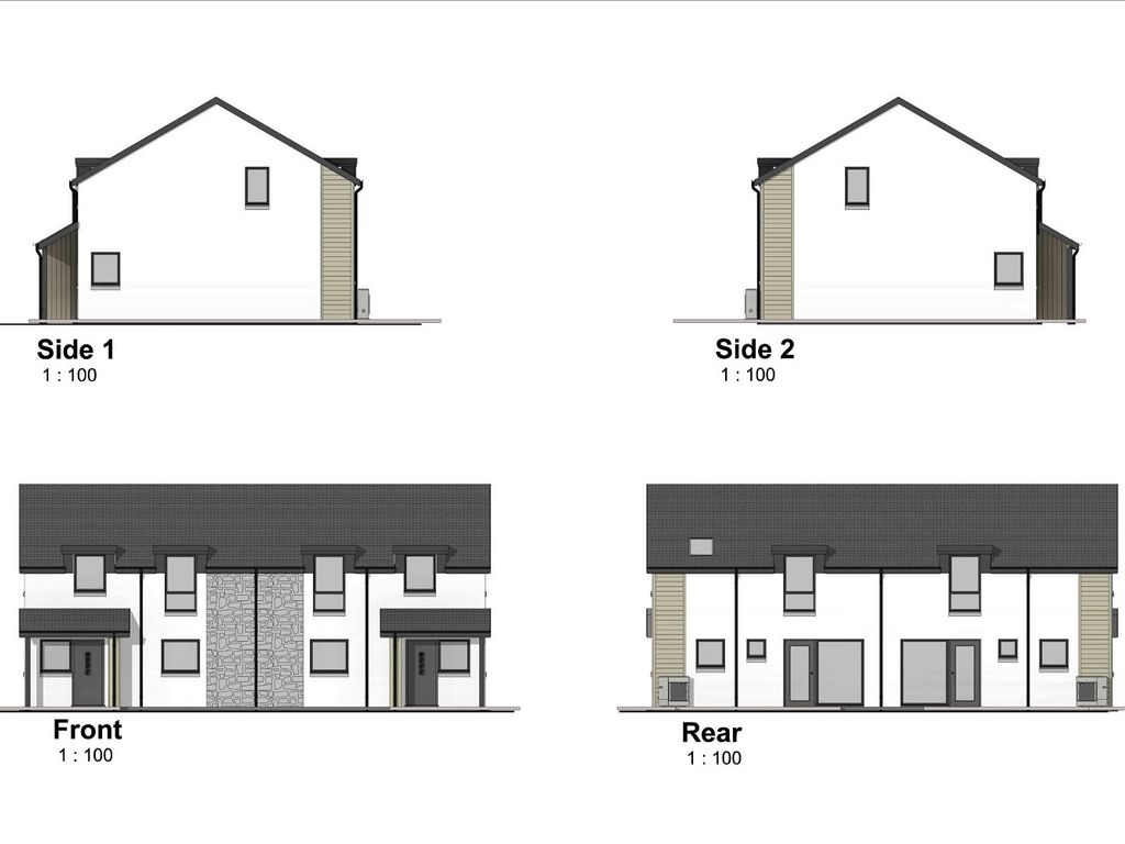 New home, 3 bed semi-detached house for sale in 3 Bed Semi Detached New Build, Tomnabat Lane, Tomintoul, Ballindalloch. AB37, £250,000