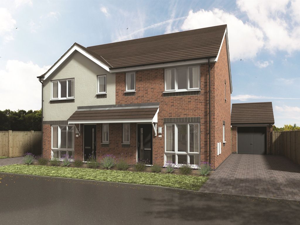 New home, 3 bed semi-detached house for sale in Kingsview Meadow, Coton Lane, Tamworth B79, £300,000