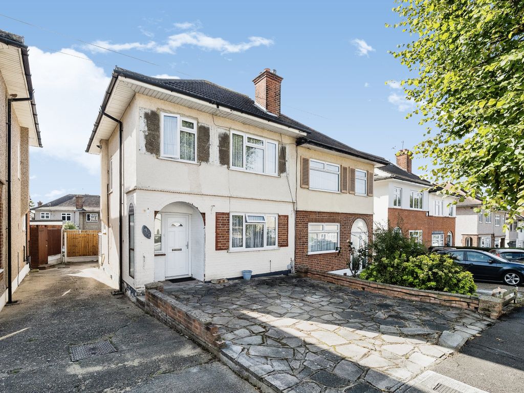 2 bed semi-detached house for sale in Silvermere Avenue, Romford RM5, £375,000