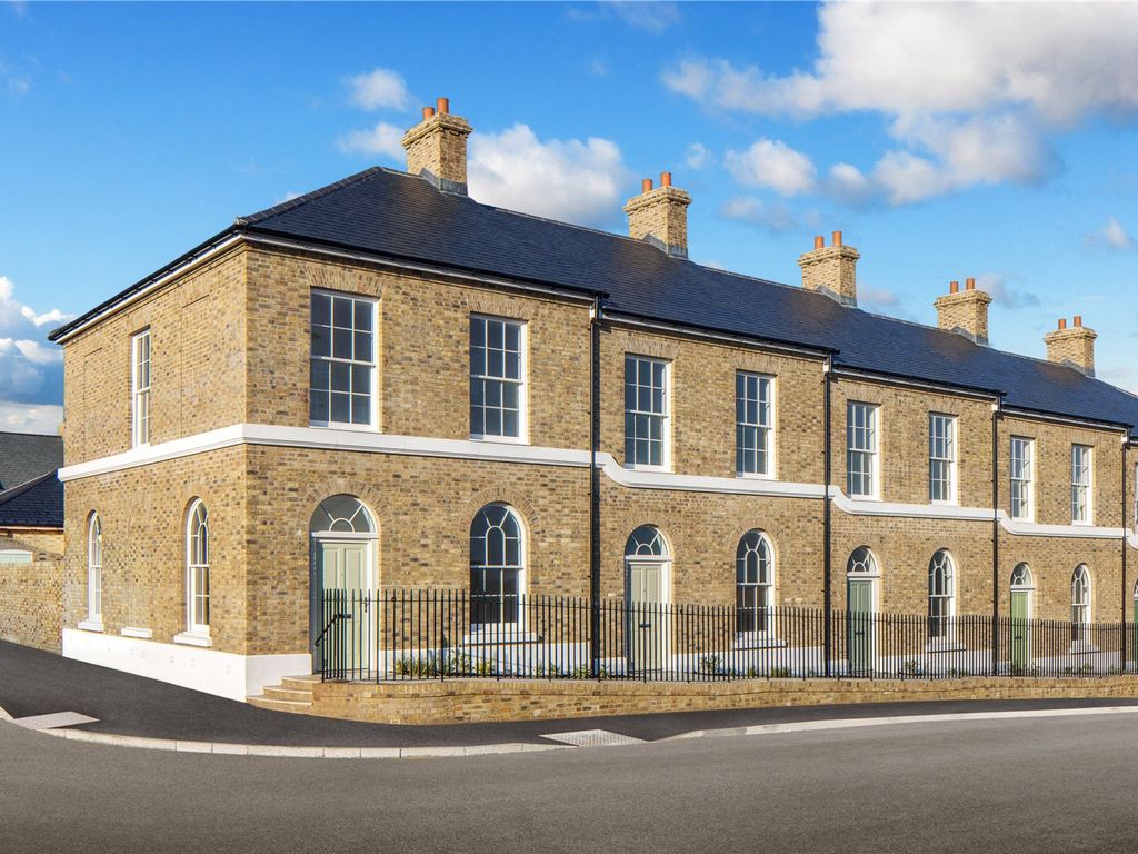 New home, 3 bed terraced house for sale in 473 Halstock Place, Liscombe Street, Poundbury, Dorchester DT1, £525,000