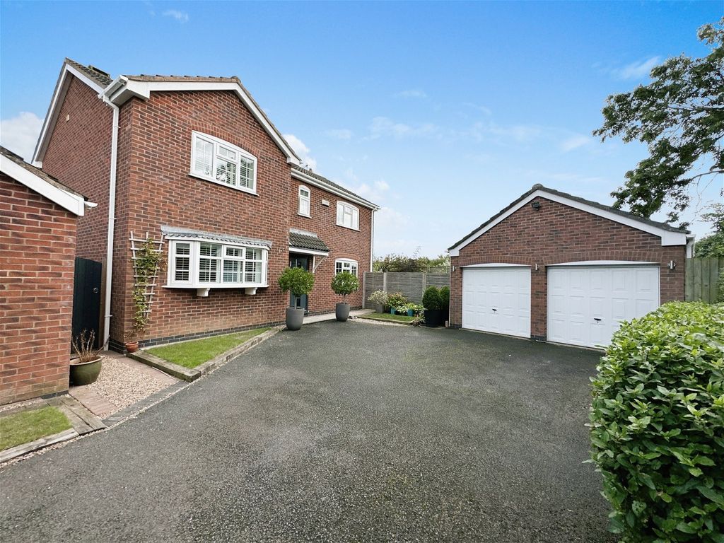 4 bed detached house for sale in Fuller Close, Desford, Leicester LE9, £480,000